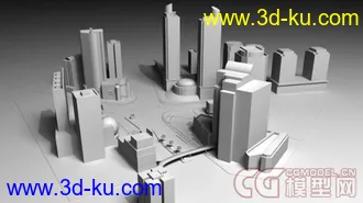 3D 徐家汇模型 +OBJ的图片