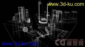 3D 徐家汇模型 +OBJ的图片