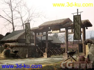 3D打印模型丐帮场景模拟的图片