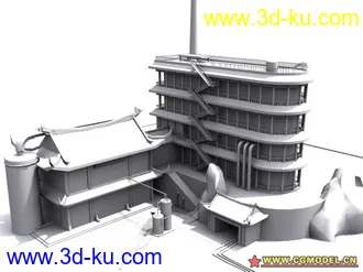 3D打印模型古代小楼的图片