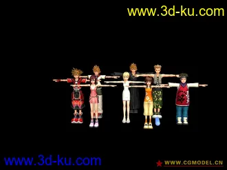 王国之心人物模型的图片