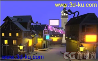3D打印模型科幻小镇———————的图片