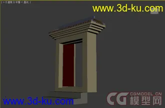 3D打印模型院子后门的图片