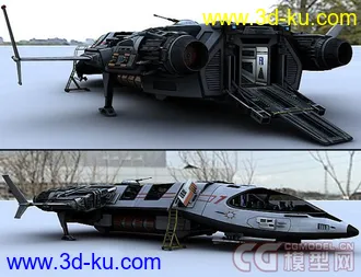 [OBJ模型] 影视级别的超级精美飞船模型（含材质贴图）的图片