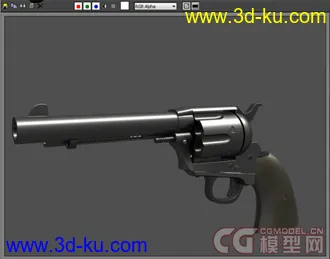 3D打印模型【美军左轮手枪】左轮手枪柯尔Revolver Colt Peacemaker的图片