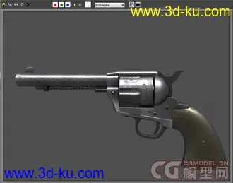 3D打印模型【美军左轮手枪】左轮手枪柯尔Revolver Colt Peacemaker的图片
