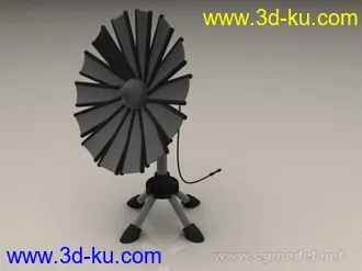 3D打印模型地面卫星接收站的图片