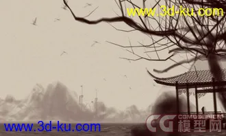 3D打印模型水墨山水近段时间测试效果的图片