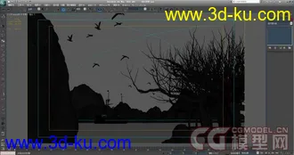 3D打印模型水墨山水近段时间测试效果的图片