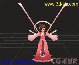 3D打印模型《热血江湖》男150级装备外加几个NPC和场景的图片