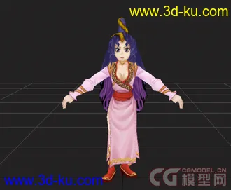 3D打印模型《热血江湖》男150级装备外加几个NPC和场景的图片