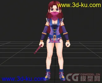 3D打印模型《热血江湖》男150级装备外加几个NPC和场景的图片