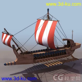 3D打印模型古代的船！！！的图片