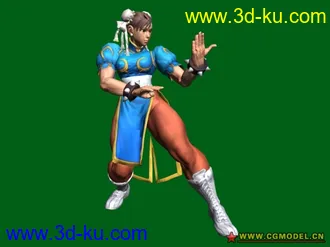 3D打印模型街霸4 第四弹 Chun-li的图片