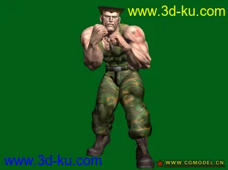 3D打印模型街霸4 第七弹 Guile的图片