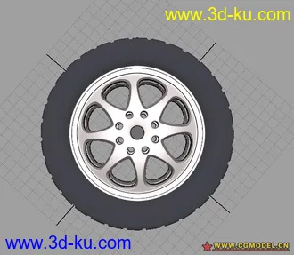 3D打印模型汽车轮胎的图片