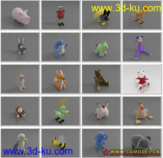 3D打印模型Toys for Max（超级可爱的宠物玩具）的图片