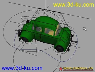 3D打印模型卡通汽车(带绑定)的图片