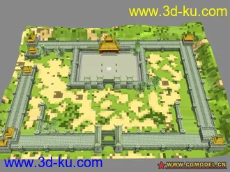 3D打印模型墨香场景系列之洛阳城的图片