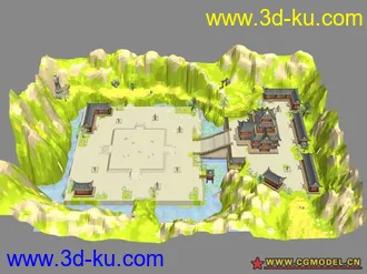 3D打印模型墨香场景系列之少林寺的图片