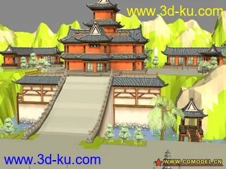 3D打印模型墨香场景系列之少林寺的图片