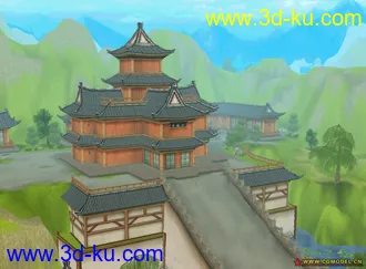 3D打印模型墨香场景系列之少林寺的图片