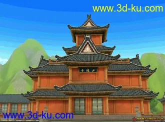 3D打印模型墨香场景系列之少林寺的图片