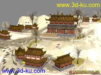 3D打印模型墨香场景系列之塔尔寺的图片