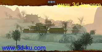 3D打印模型墨香场景系列之塔尔寺的图片