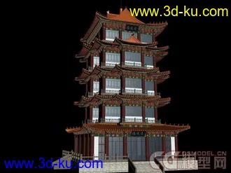 3D打印模型沧州 清风楼的图片