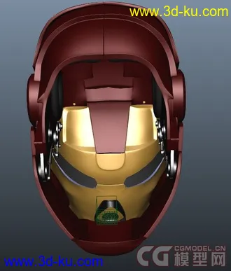 3D打印模型<<钢铁侠>>-高精细头盔的图片