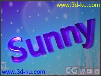 3D打印模型水晶质感字体的图片