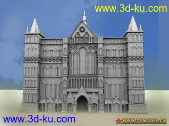 3D打印模型西方建筑的图片