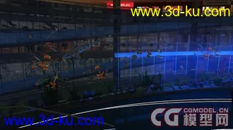 精细水族馆（模型+贴图+动作）的图片