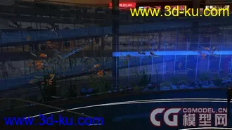 精细水族馆（模型+贴图+动作）的图片