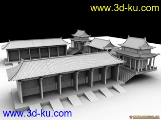 3D打印模型古建筑的图片