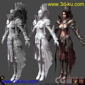 游戏里的女人模型的图片