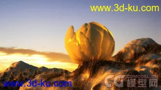 3D打印模型西藏雪莲花+动画的图片