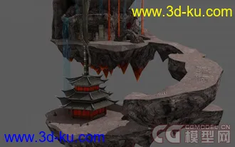 3D打印模型关公塔主场景的图片
