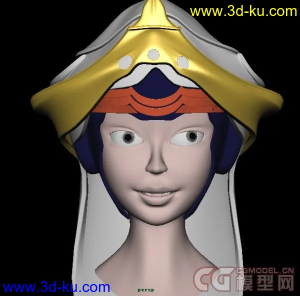 女子头部模型的图片2