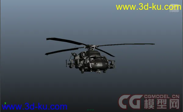 UH-60黑鹰武装直升机模型的图片1
