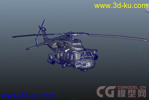 UH-60黑鹰武装直升机模型的图片3