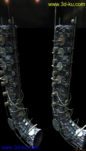 3D打印模型sax,破旧的金属的图片
