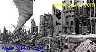3D打印模型一片废墟 2012  巅峰之作 超值 超厉害的图片