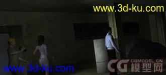 3D打印模型旧楼内场景 低模的图片