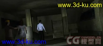 3D打印模型旧楼内场景 低模的图片