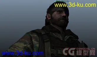 3D打印模型合金装备3主角Big boss版=@带骨骼绑定的图片