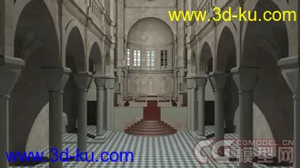 3D打印模型古老教堂的图片