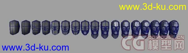 人物头部建模模型的图片1