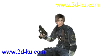 3D打印模型生化危机主角萝莉美女帅哥（带骨骼+动作+贴图）的图片
